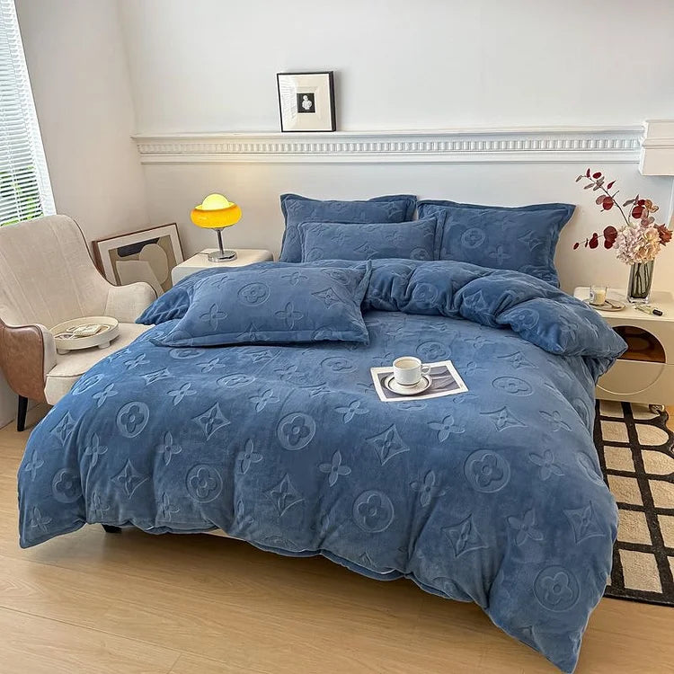 MonoFloral Milk Velvet Bedding