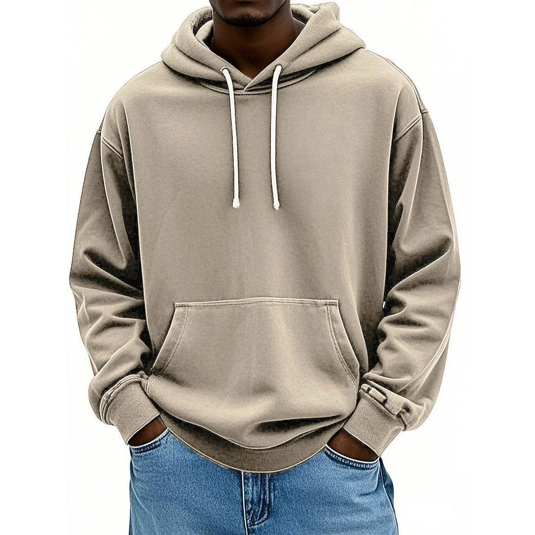 Sudadera con capucha casual y holgada